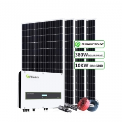 10kw على تقوية نظام الطاقة الشمسية تثبيت على سقف ضارية / شقة ، الأرض